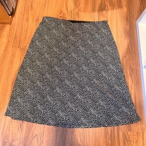 Nasty Gal Black and White Midi Skirt